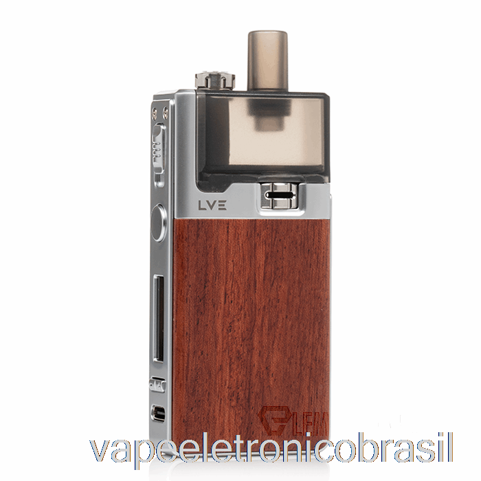 Vape Eletrônico Lve Orion 2 40w Pod System Bubinga/prata
